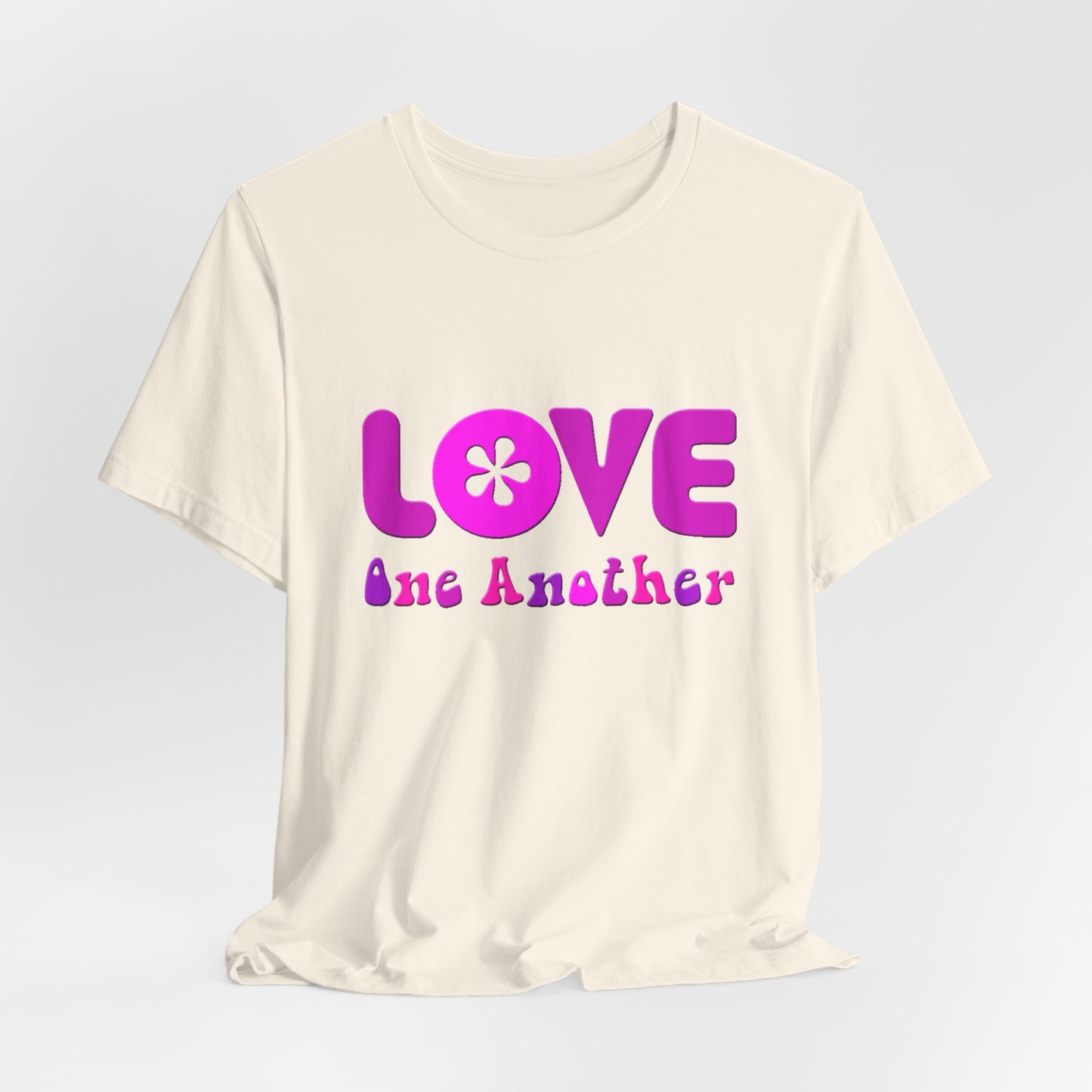 Love One Another Pink T-Shirt Short Sleeve