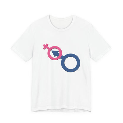 Man In Woman T-Shirt Short Sleeve