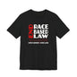 END RACE BASED LAW Canada Red White T-Shirt Short Sleeve