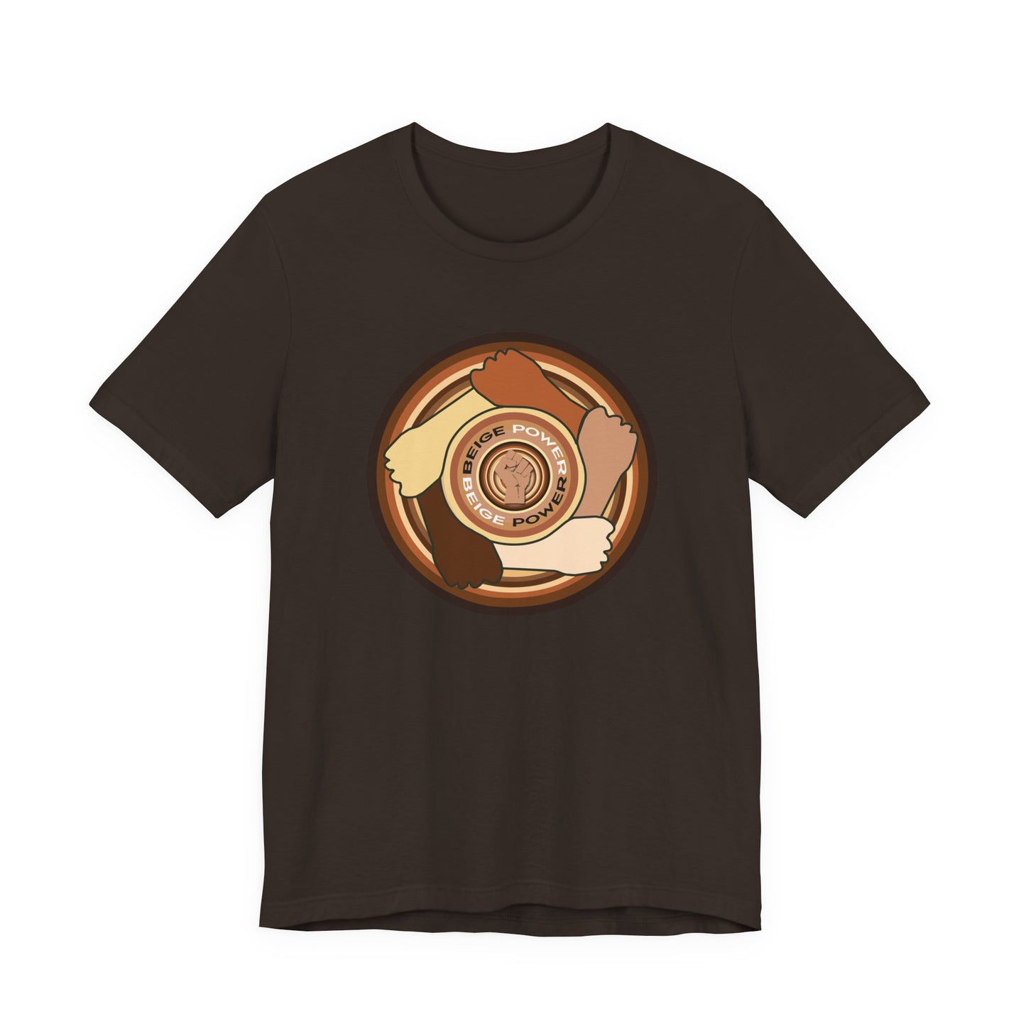 Beige Power T-Shirt Short Sleeve