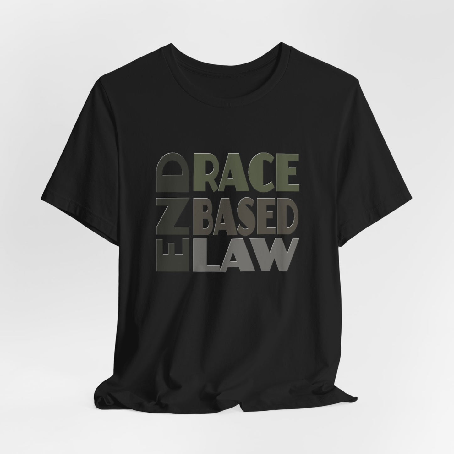 END RACE BASED LAW Grey T-Shirt Short Sleeve