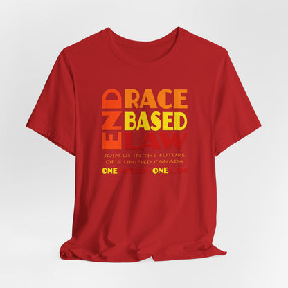 END RACE BASED LAW Canada Sunset T-Shirt Short Sleeve