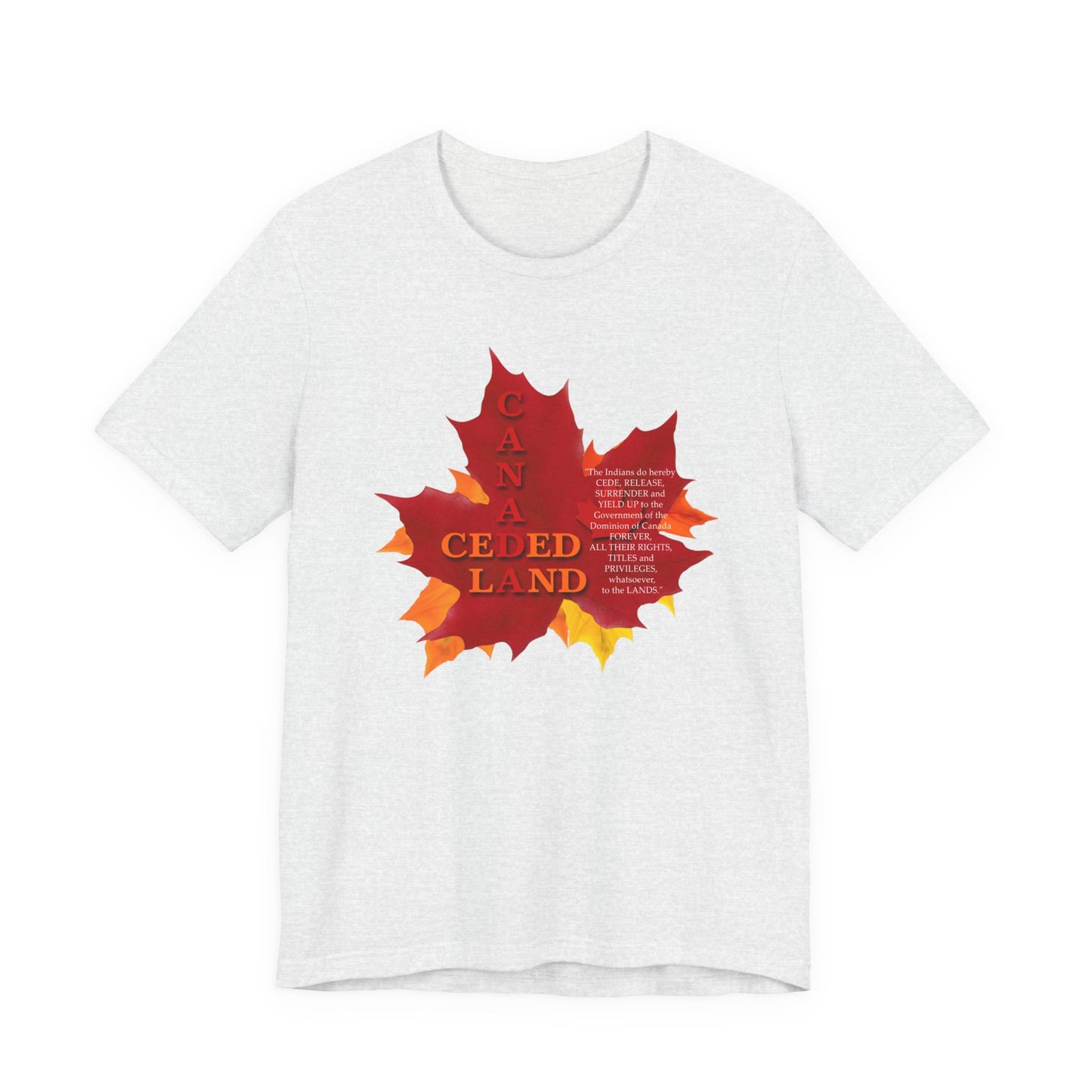 Canada Ceded Land T-Shirt Short Sleeve