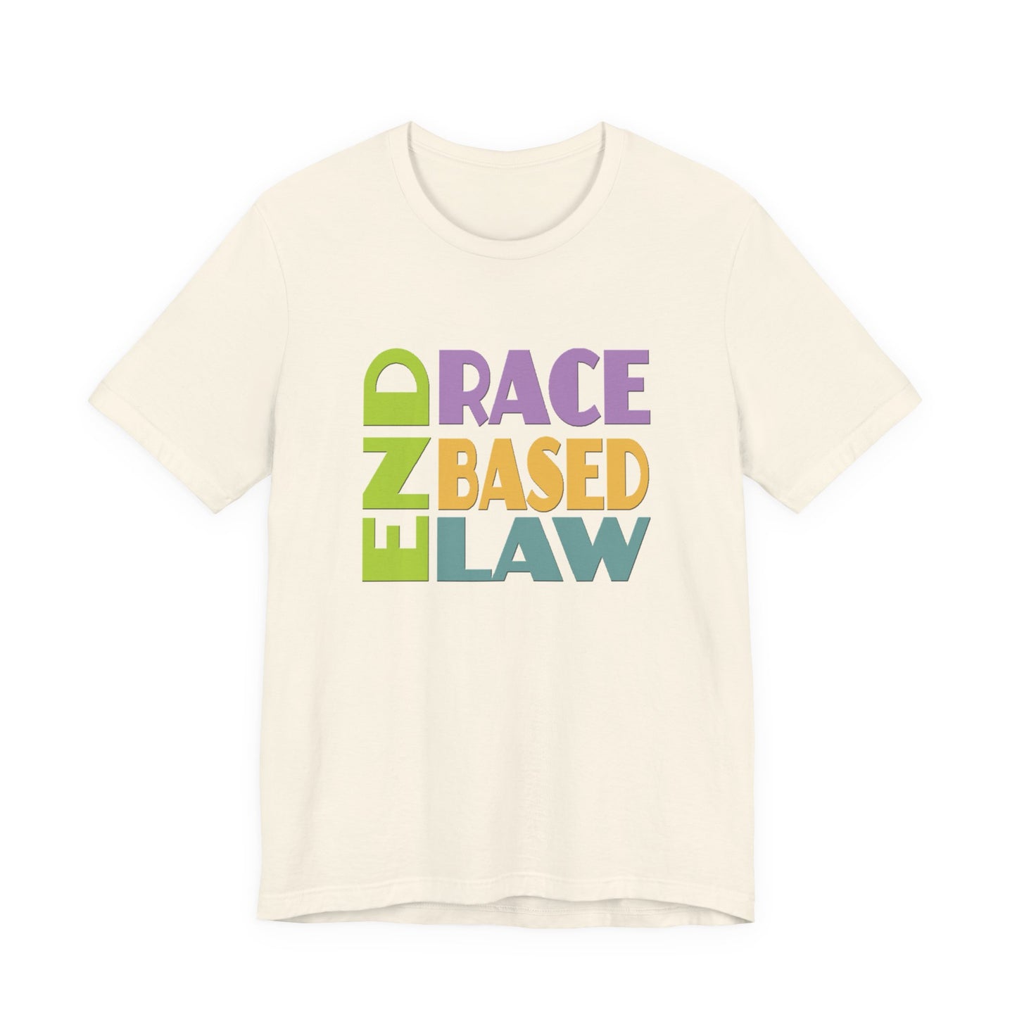 END RACE BASED LAW Pastel T-Shirt Short Sleeve