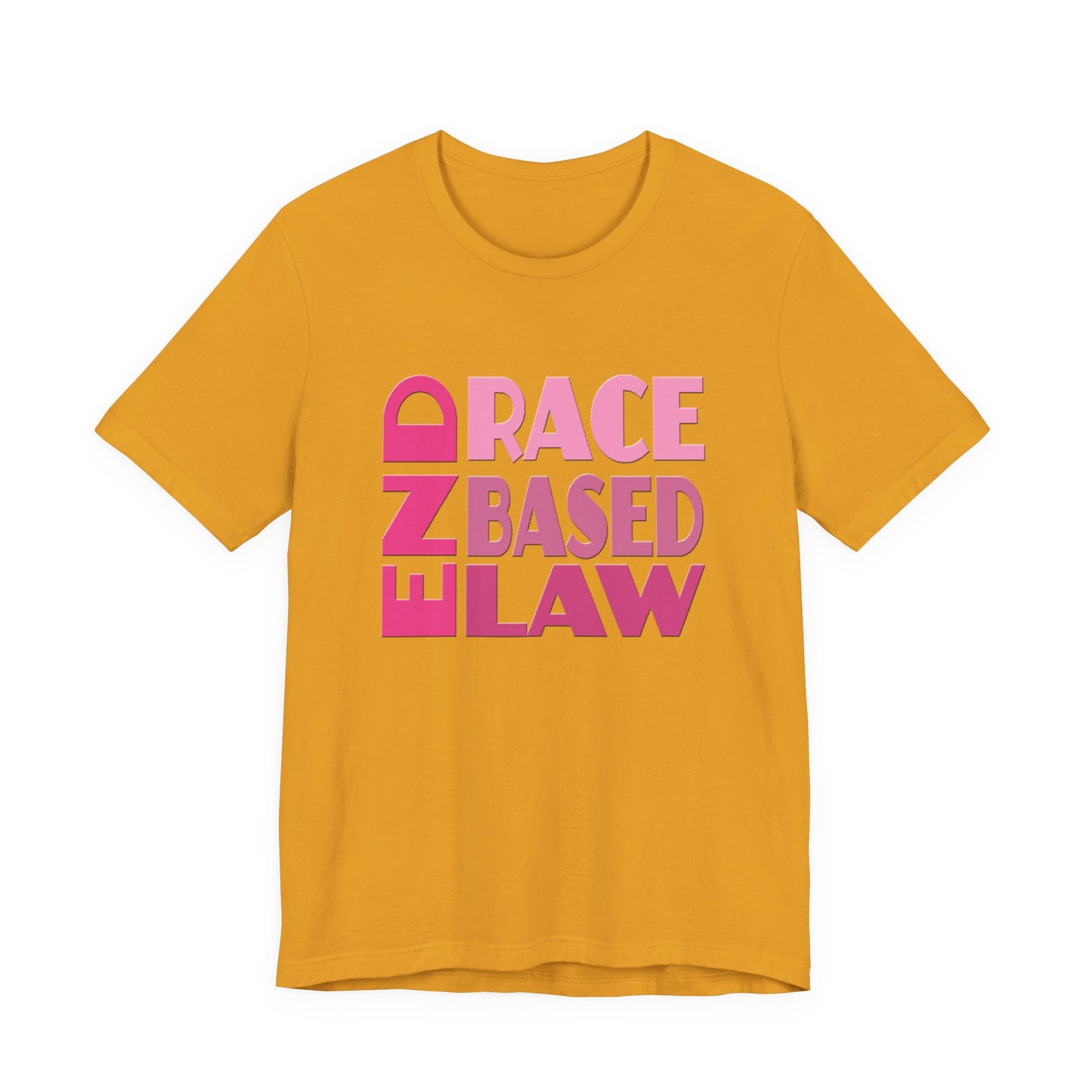 END RACE BASED LAW Pink T-Shirt Short Sleeve