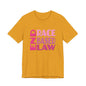 END RACE BASED LAW Pink T-Shirt Short Sleeve