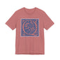 Q Scroll Blue T-Shirt Short Sleeve