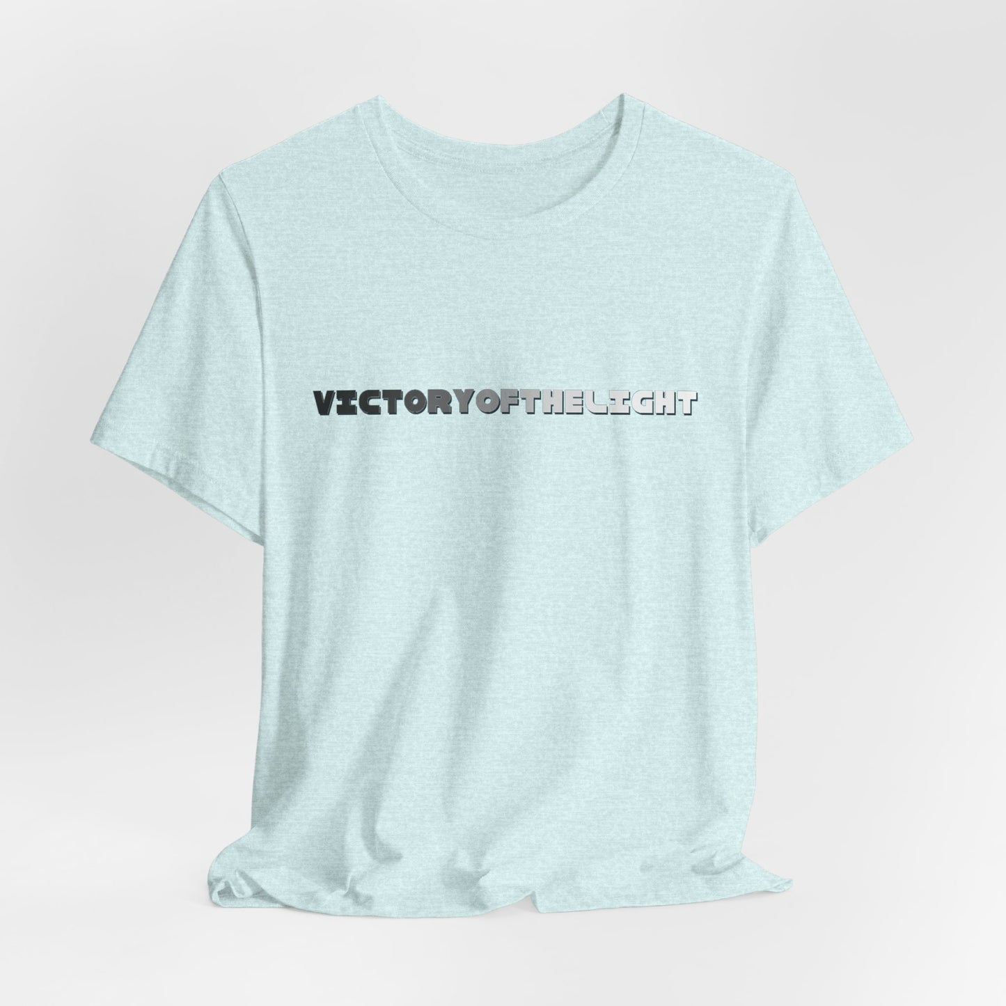 Victory Of The Light Grey Banner T-Shirt Short Sleeve