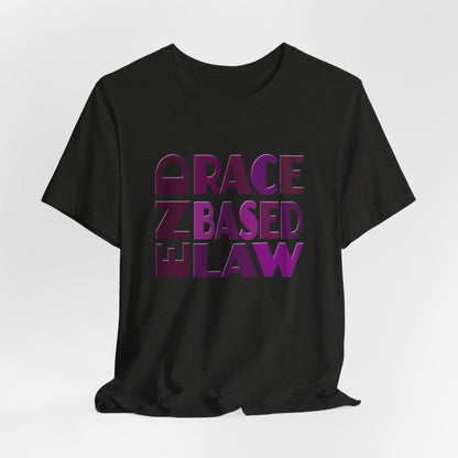END RACE BASED LAW Purple T-Shirt Short Sleeve