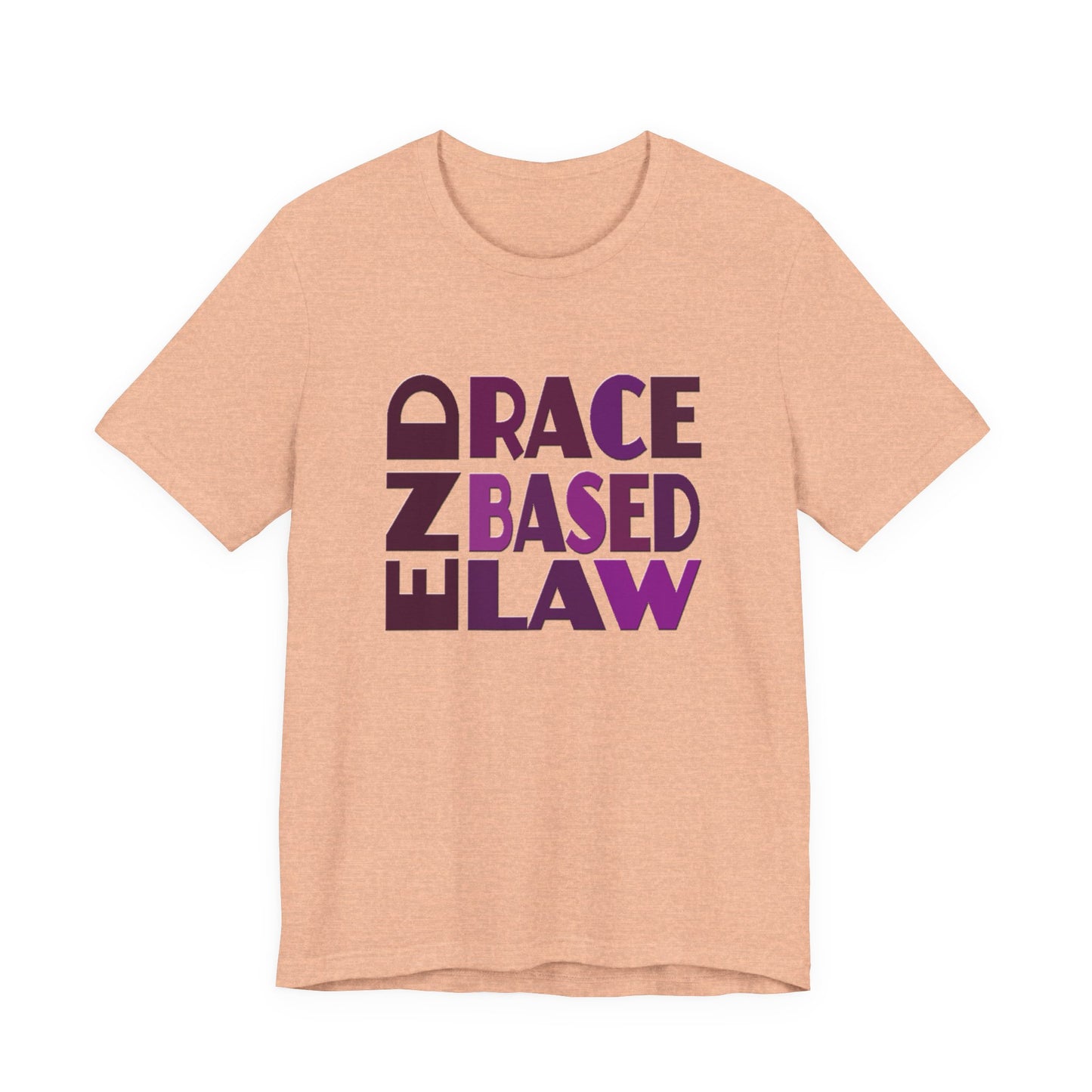 END RACE BASED LAW Purple T-Shirt Short Sleeve