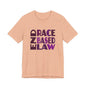 END RACE BASED LAW Purple T-Shirt Short Sleeve
