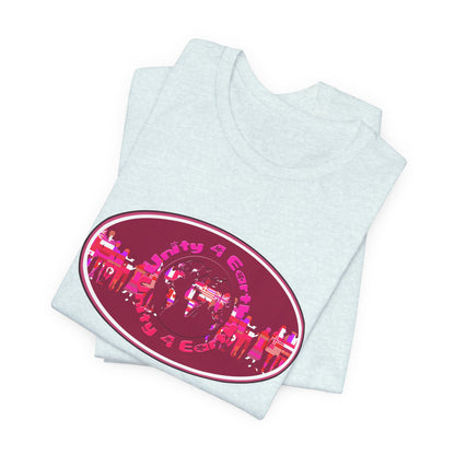 Unity 4 Earth Oval T-Shirt Short Sleeve