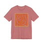 Q Scroll Orange T-Shirt Short Sleeve