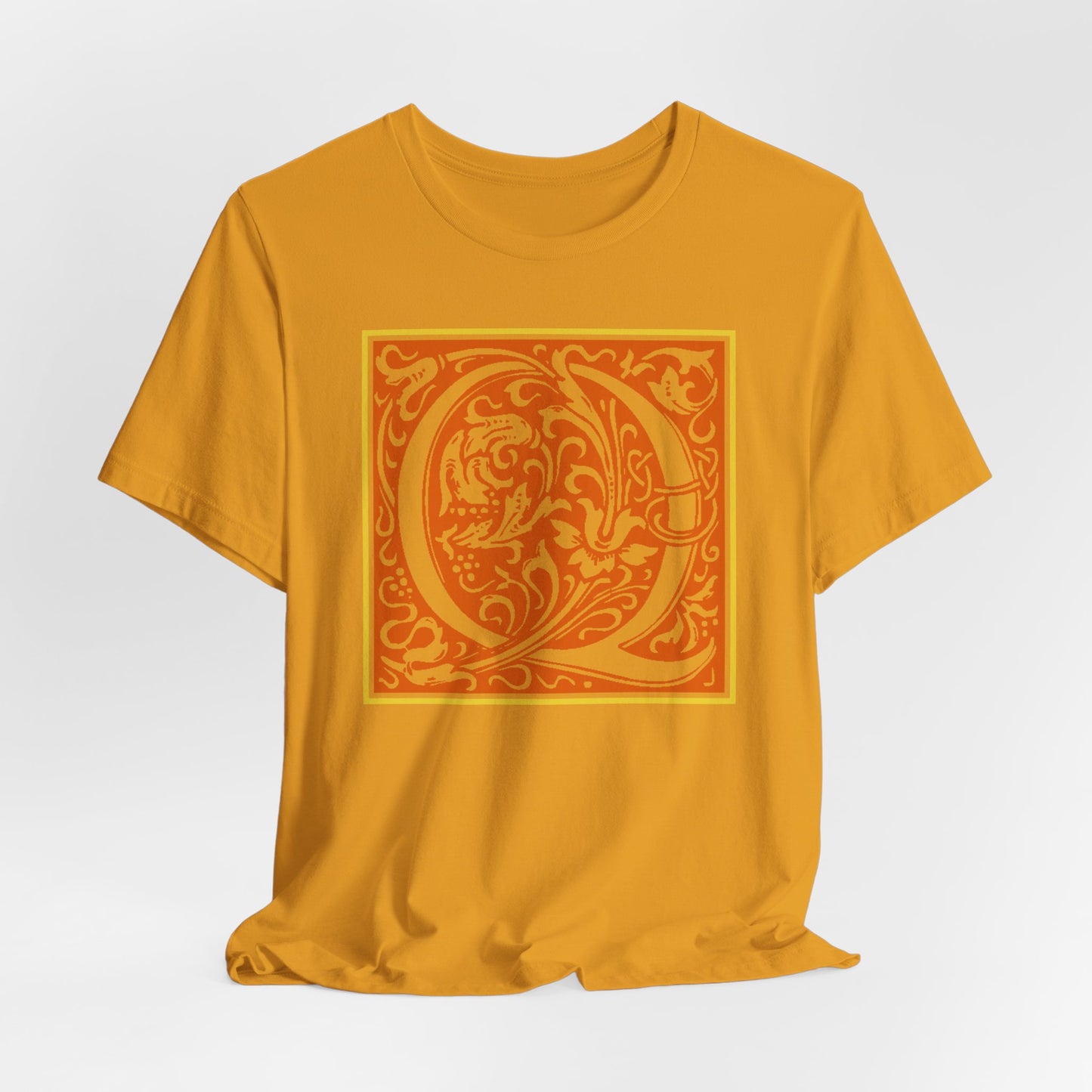 Q Scroll Orange T-Shirt Short Sleeve