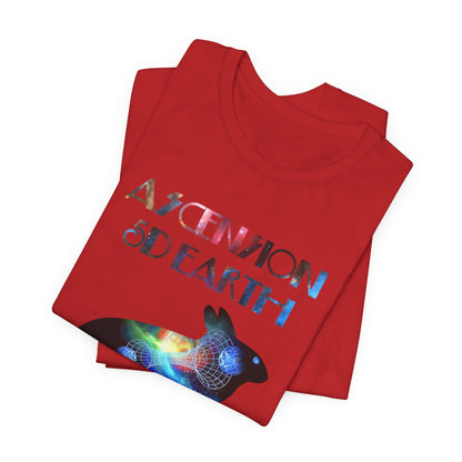 Ascension 5D Earth Rabbit T-Shirt Short Sleeve