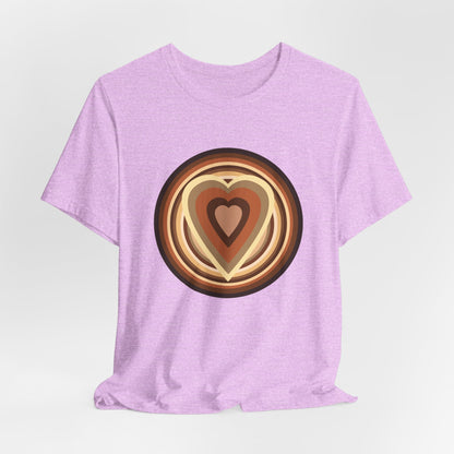 Beige Power Hearts T-Shirt Short Sleeve