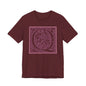 Q Scroll Wine T-Shirt Short Sleeve