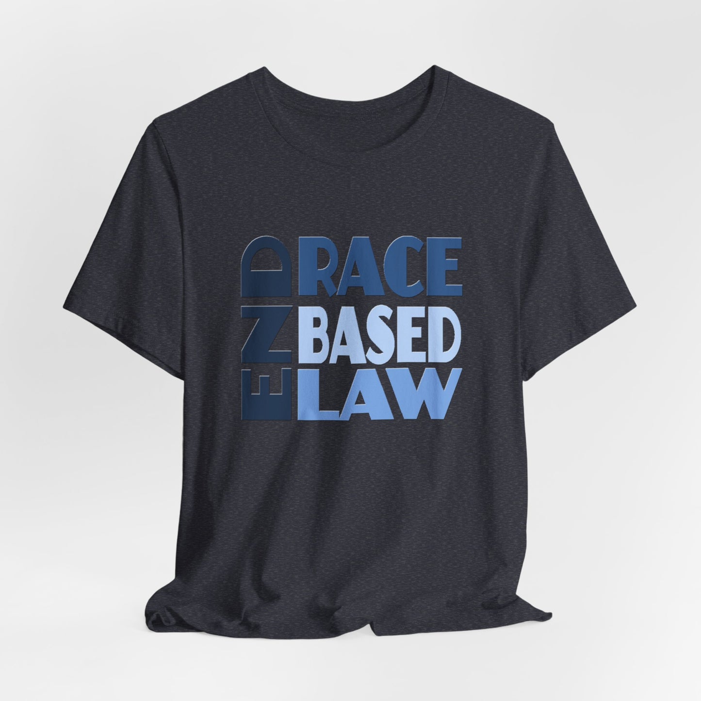END RACE BASED LAW Blue T-Shirt Short Sleeve