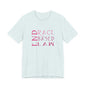 END RACE BASED LAW Slim Pink T-Shirt Short Sleeve