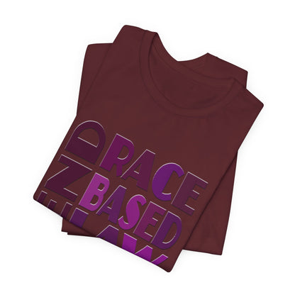 END RACE BASED LAW Purple T-Shirt Short Sleeve