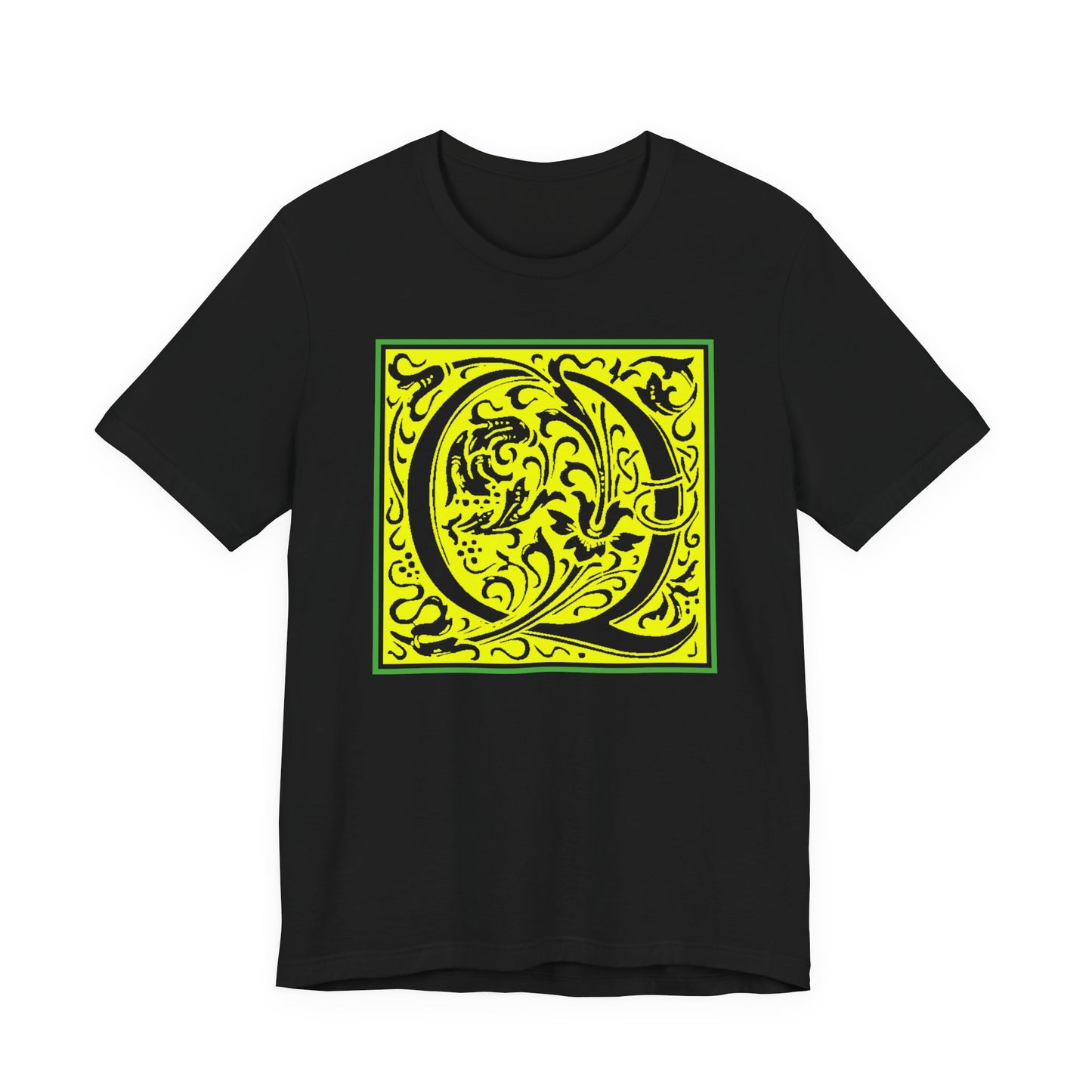 Q Scroll Yellow T-Shirt Short Sleeve