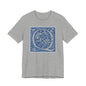 Q Scroll Blue T-Shirt Short Sleeve