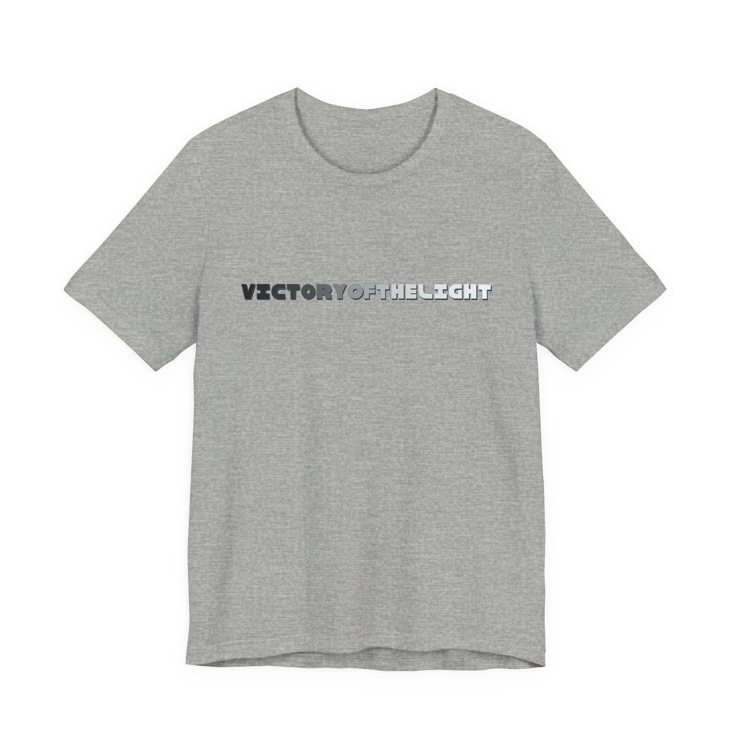 Victory Of The Light Grey Banner T-Shirt Short Sleeve