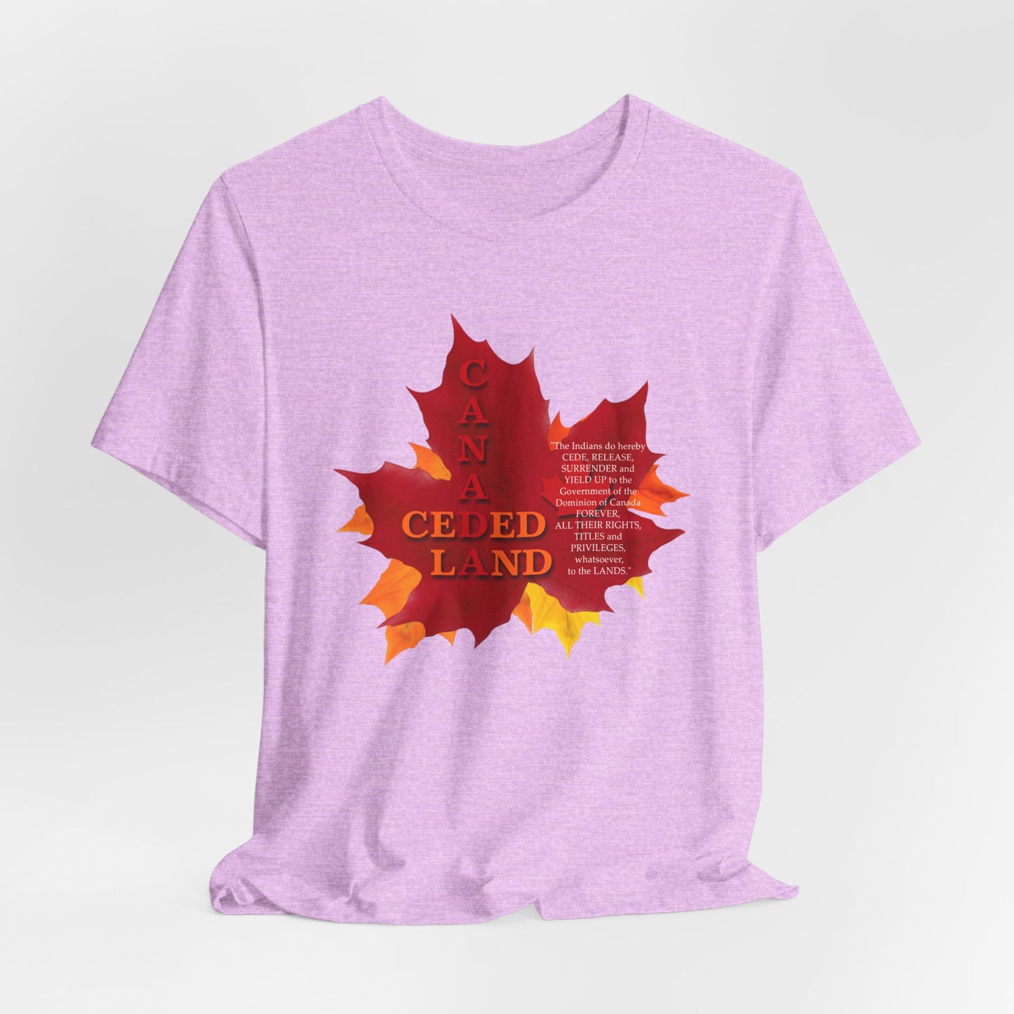 Canada Ceded Land T-Shirt Short Sleeve