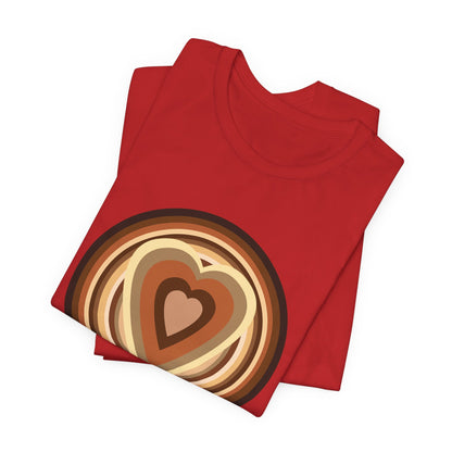 Beige Power Hearts T-Shirt Short Sleeve