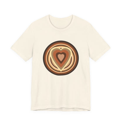 Beige Power Hearts T-Shirt Short Sleeve