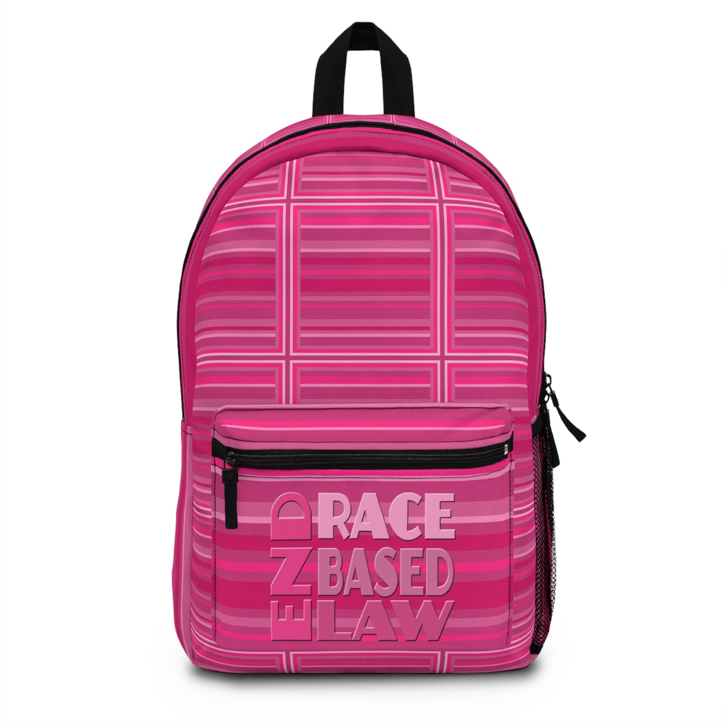 END RACE BASED LAW Pink Backpack