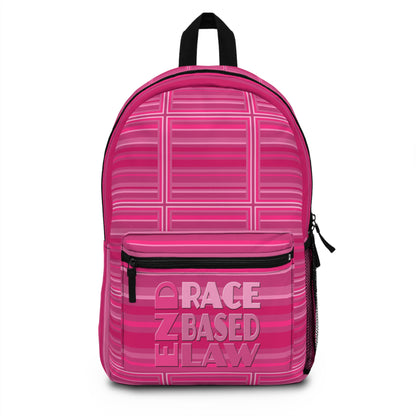 END RACE BASED LAW Pink Backpack