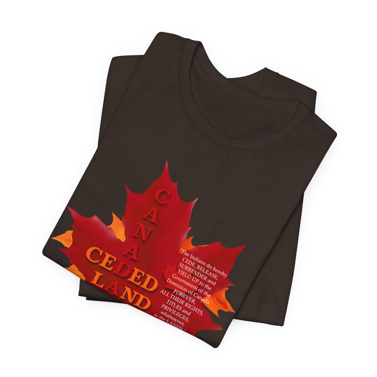 Canada Ceded Land T-Shirt Short Sleeve