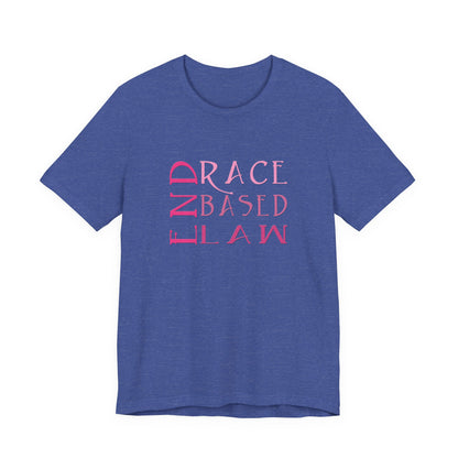 END RACE BASED LAW Slim Pink T-Shirt Short Sleeve
