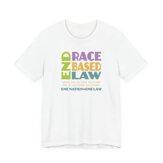 END RACE BASED LAW Canada Pastel T-Shirt Short Sleeve