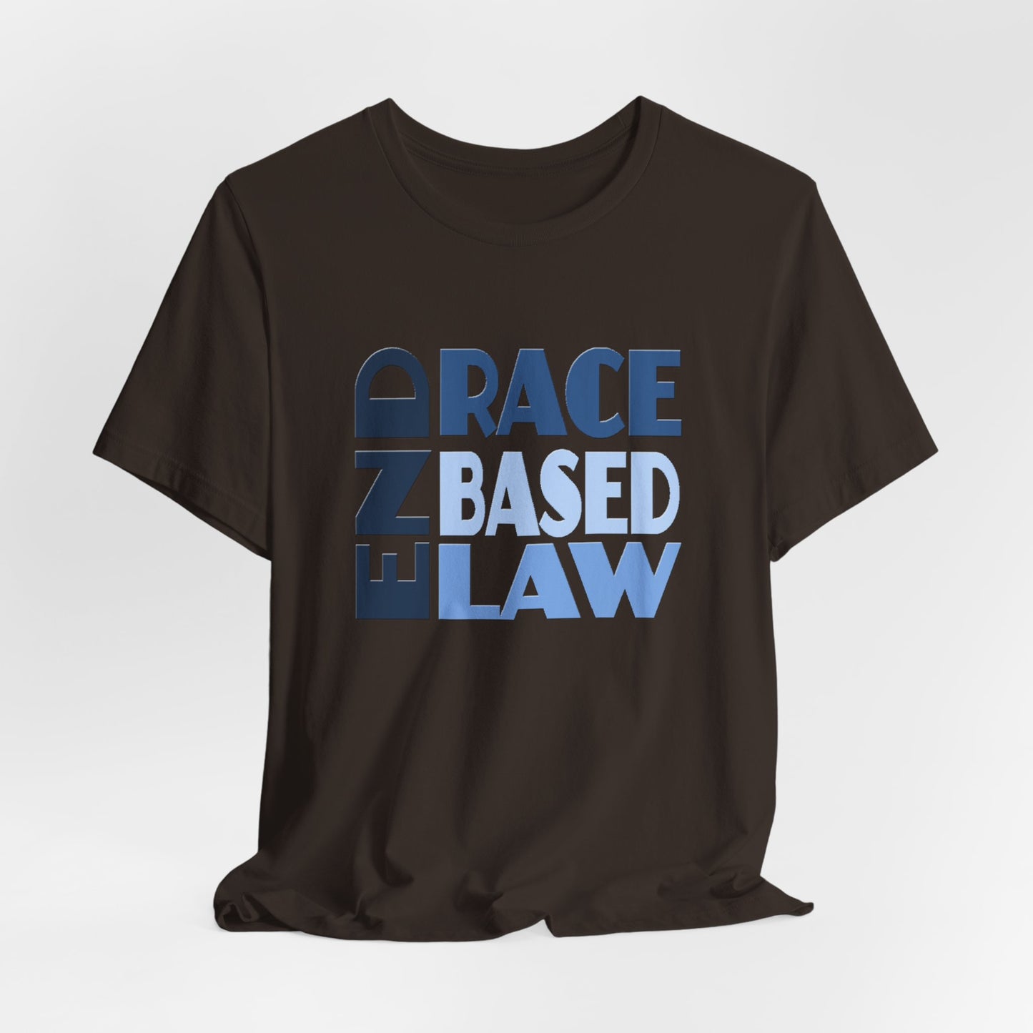 END RACE BASED LAW Blue T-Shirt Short Sleeve