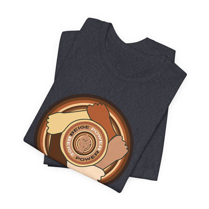 Beige Power T-Shirt Short Sleeve