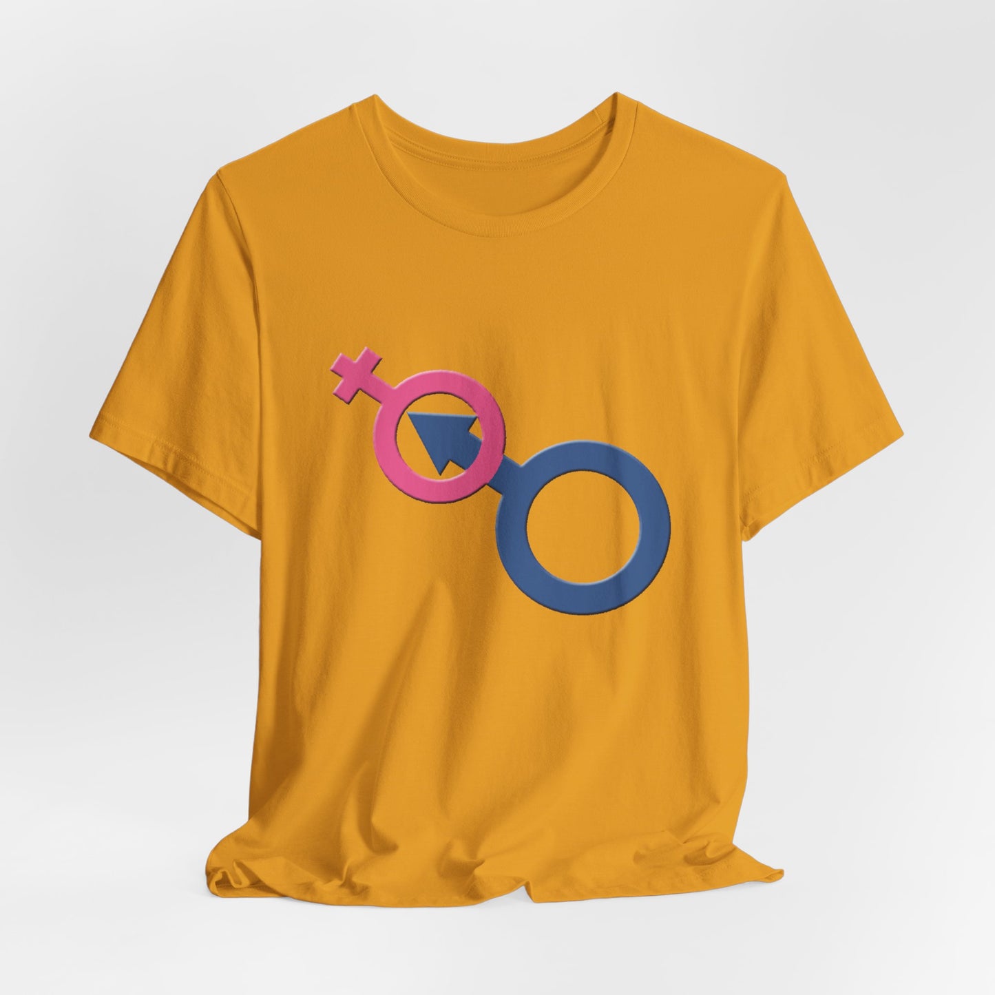Man In Woman T-Shirt Short Sleeve