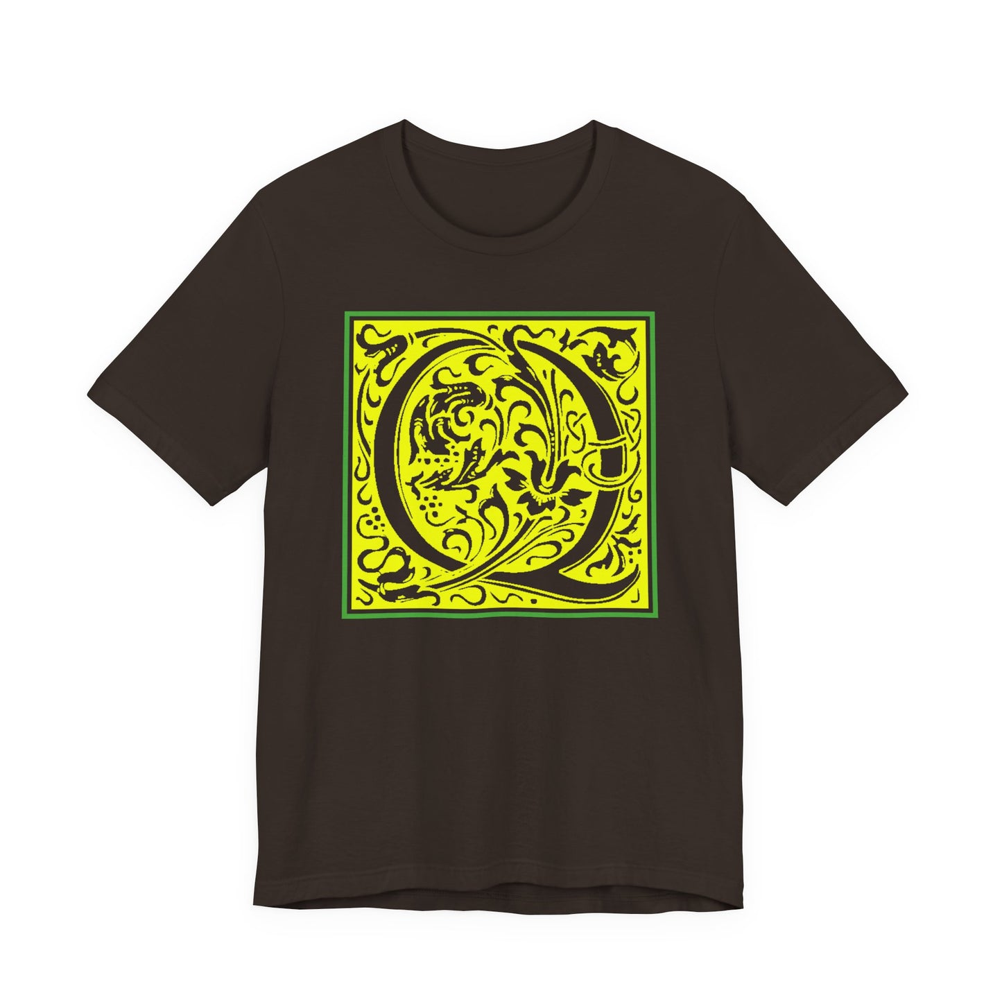 Q Scroll Yellow T-Shirt Short Sleeve