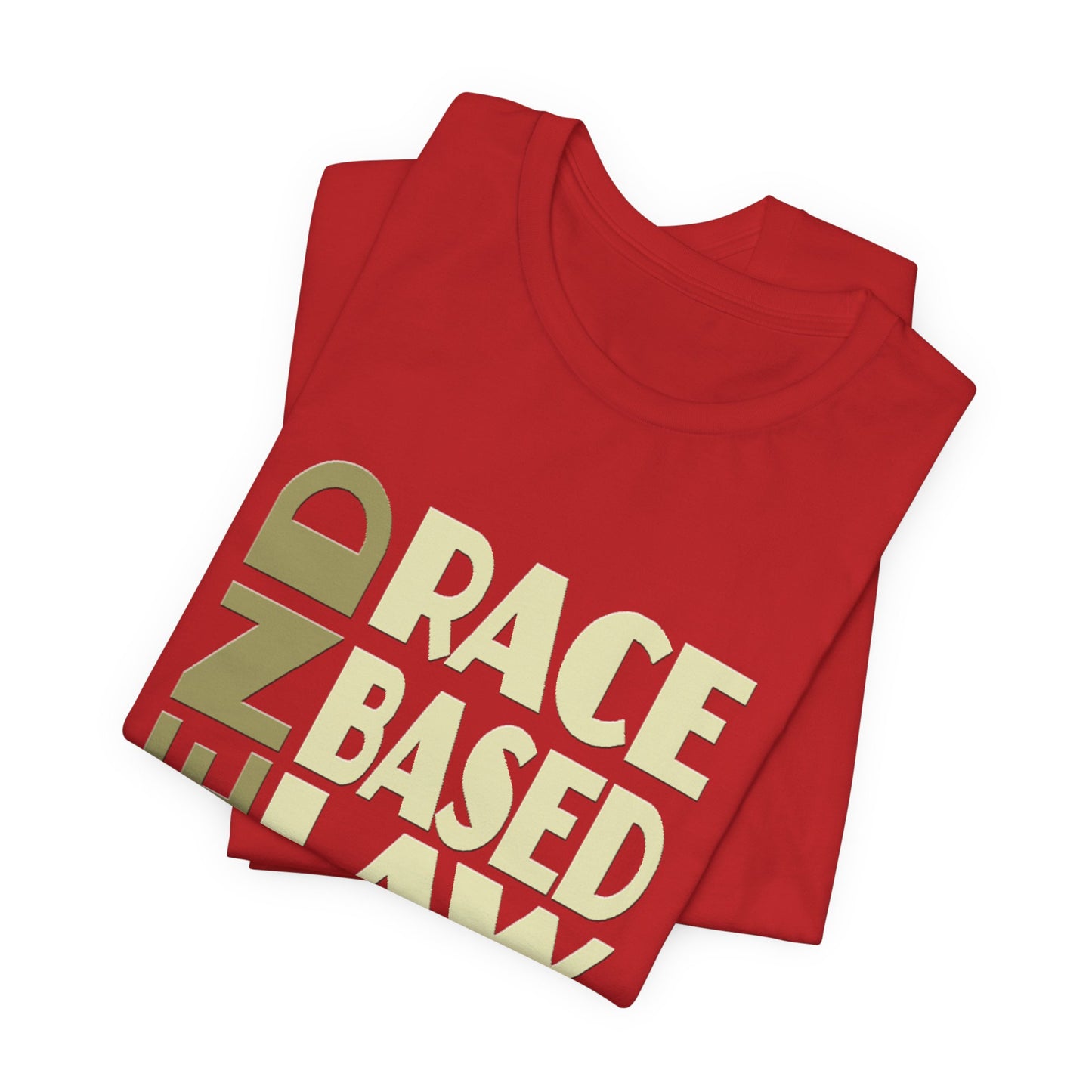 END RACE BASED LAW Beige T-Shirt Short Sleeve