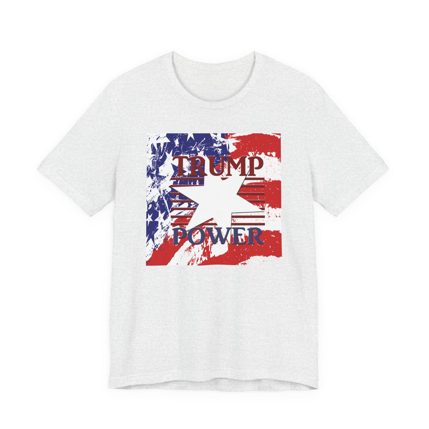 TRUMP POWER Stars and Stripes T-Shirt Short Sleeve