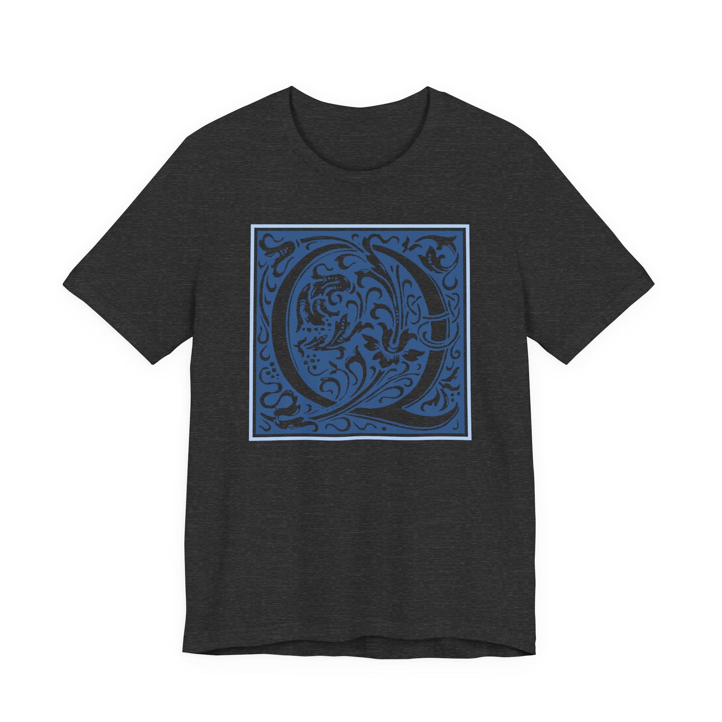 Q Scroll Blue T-Shirt Short Sleeve