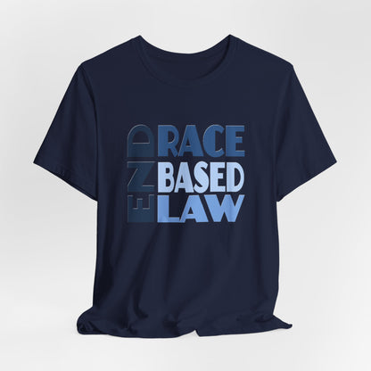 END RACE BASED LAW Blue T-Shirt Short Sleeve