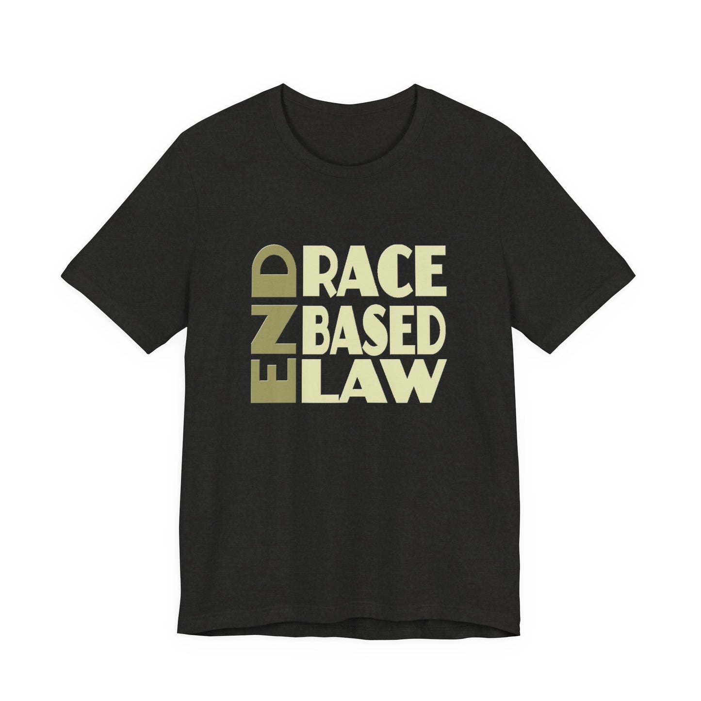 END RACE BASED LAW Beige T-Shirt Short Sleeve