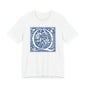 Q Scroll Blue T-Shirt Short Sleeve
