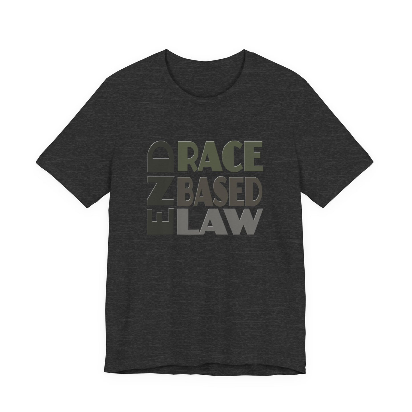 END RACE BASED LAW Grey T-Shirt Short Sleeve