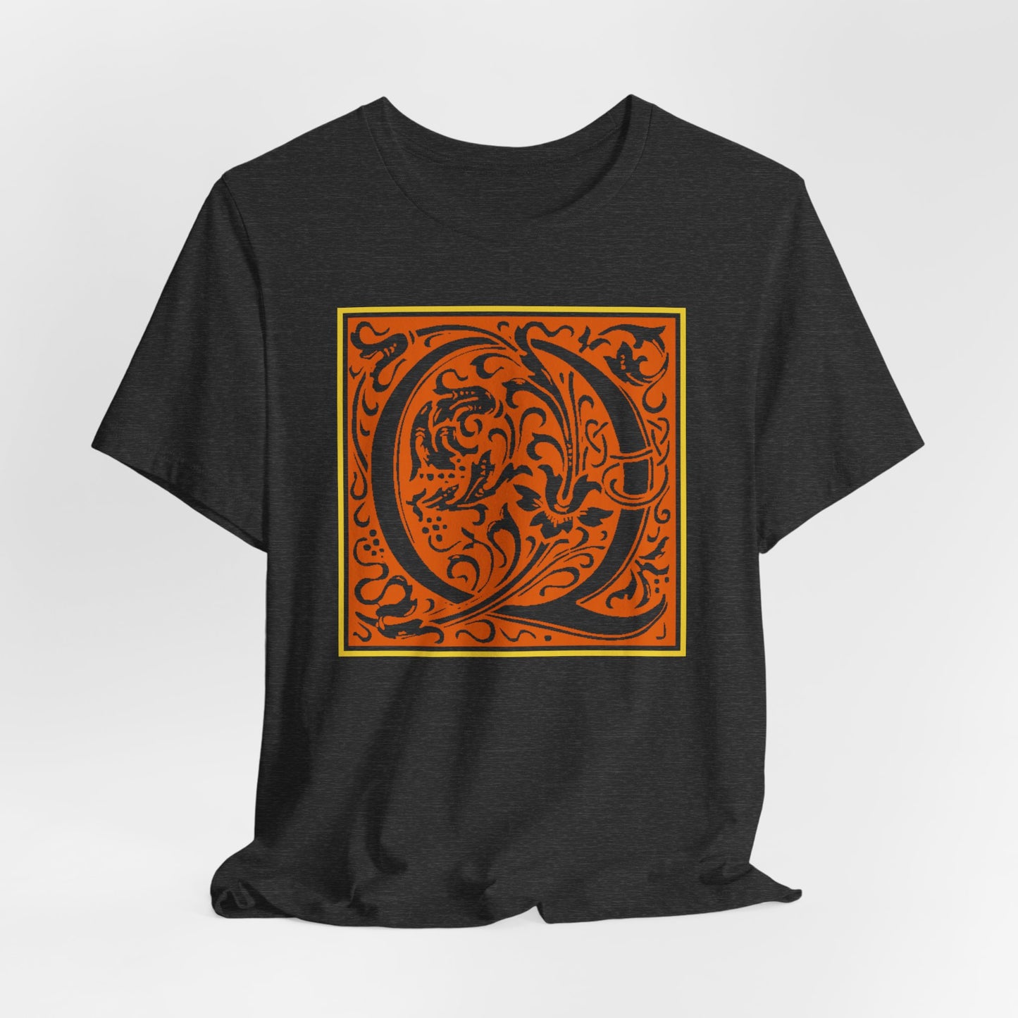 Q Scroll Orange T-Shirt Short Sleeve