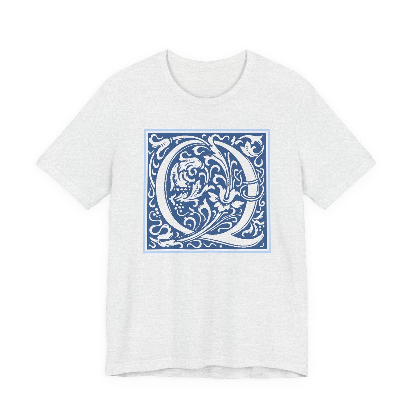 Q Scroll Blue T-Shirt Short Sleeve
