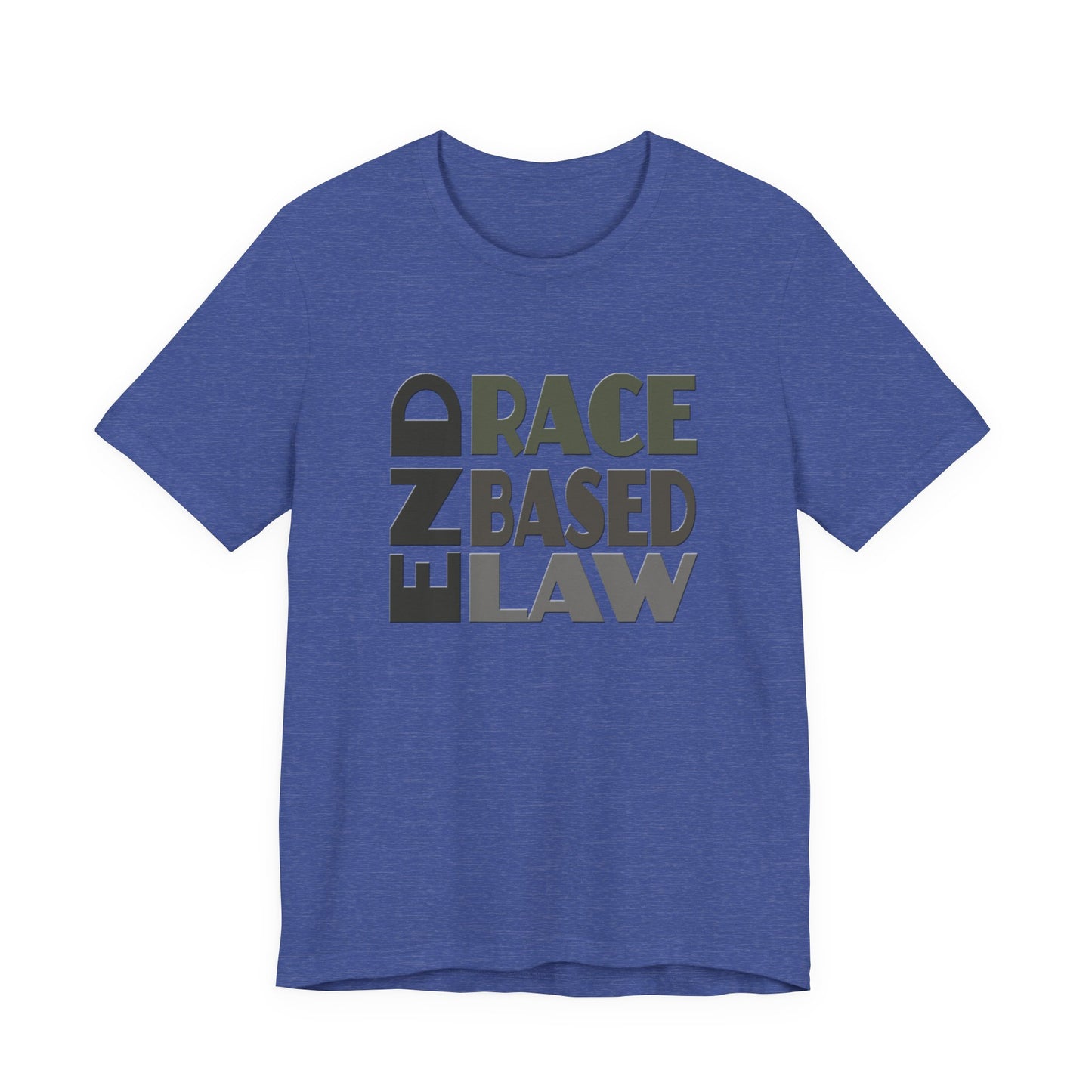 END RACE BASED LAW Grey T-Shirt Short Sleeve