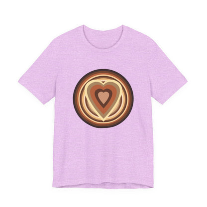 Beige Power Hearts T-Shirt Short Sleeve